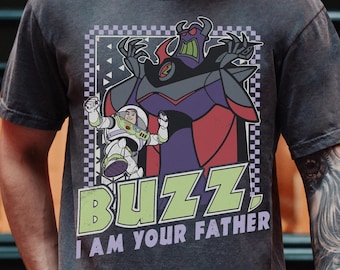Camiseta retro de Buzz "Soy tu padre", camiseta de Disney Zurg, camiseta vintage de Disney para papá, camiseta del Día del Padre, suéter de Buzz Lightyear para papá de Toy Story de Disney