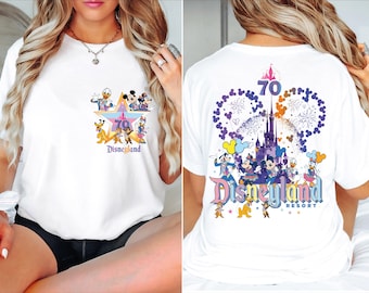 Disneyland Resort 70th Anniversary Shirt, Disneyland 70 Years of Magic Tee, Disney Happiest Place On Earth Sweatshirt, Family Vacation Trip