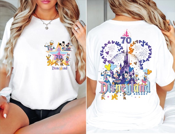 シャツ　DISNEYLAND RESORT 70TH CELEBRATION Disneyland Resort 70th Anniversary ''Celebrate Happy'' Long