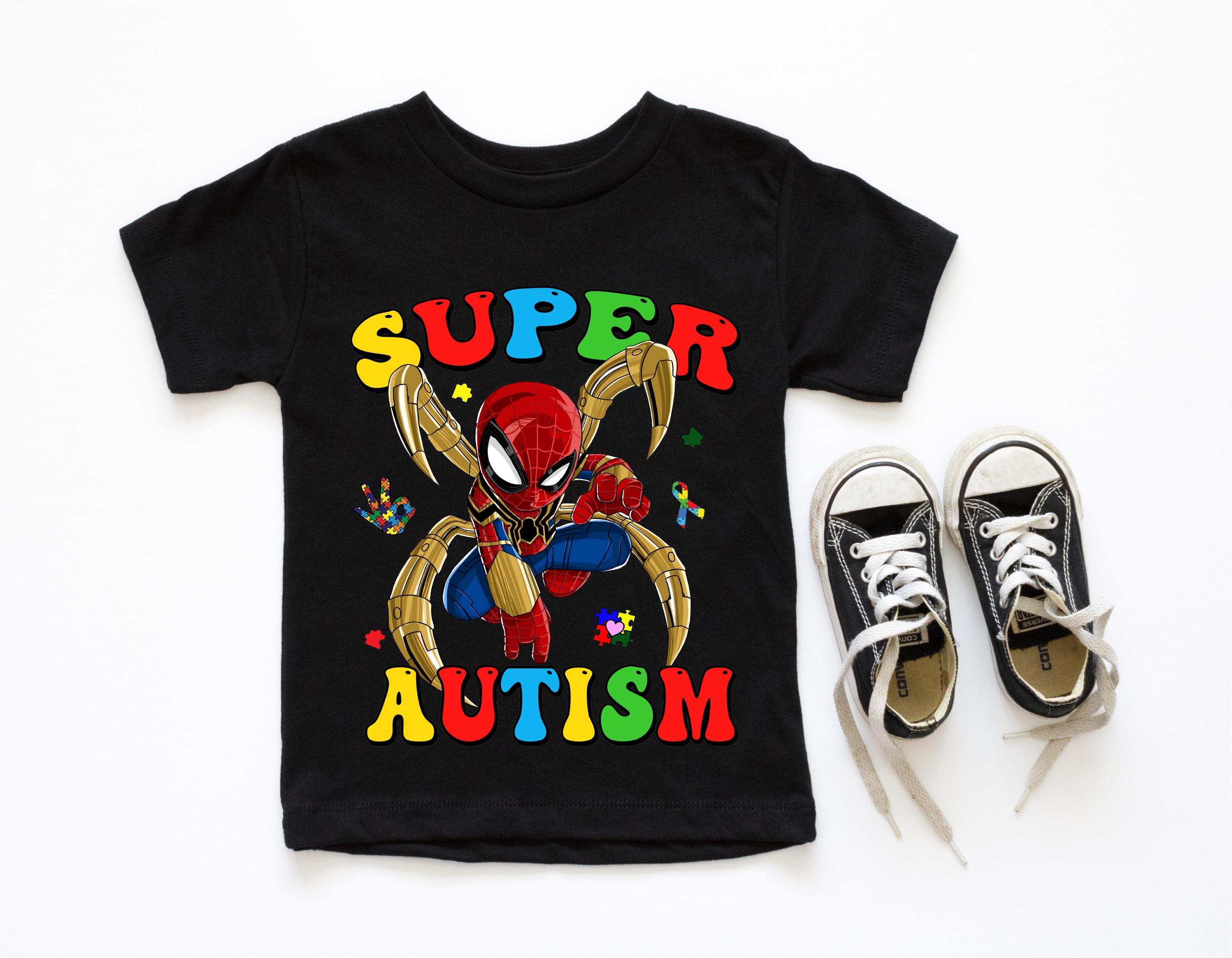 Super Autism Shirt, Spiderman Autism T-shirt, Autism Awareness Tee, Autism  Support Sweatshirt, Inspirational Shirt, Autism Gift T-shirt - Etsy, image size:3000x2334