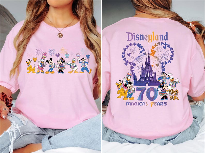 Disneyland 70th Anniversary Shirt, Disney 70th Celebration of Magic Tee, Mickey And Friends 70th Years Shirt, Disneyland Family Trip 2025