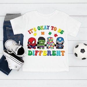 Es ist in Ordnung, anders zu sein Shirt, Autismus-Bewusstseins-T-Shirt, Inklusion und Akzeptanz T-Shirt, autistisches Stolz-Sweatshirt, Kinder Autismus Geschenk Shirt
