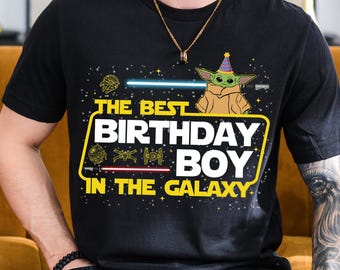 The Best Birthday Boy In The Galaxy Shirt, Disney Star Wars Birthday Sweatshirt, Birthday Boy Tee, Disney World Galaxy's Edge Birthday Trip