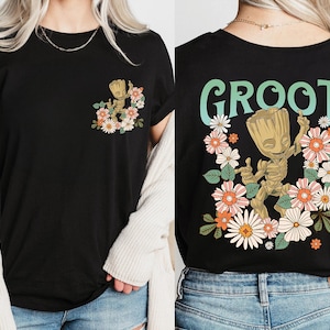 Baby Groot Shirt, Disney Sweatshirt, Floral Groot T-Shirt, Guardians of the Galaxy Hoodie, I am Groot Shirt, Avengers Tees