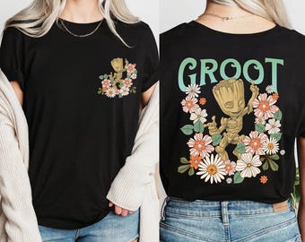 Baby Groot Shirt, Disney Sweatshirt, Floral Groot T-Shirt, Guardians of the Galaxy Hoodie, I am Groot Shirt, Avengers Tees