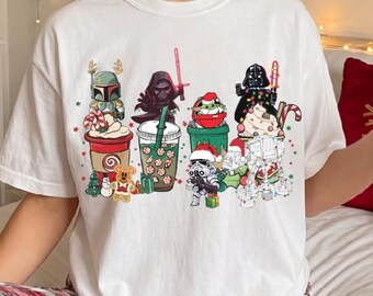 Galaxy-Weihnachtsshirt, Weltraum-Weihnachts-T-Shirt, Wintergetränke-Sweatshirt, Weihnachtsgeschenk-T-Shirt