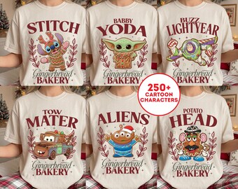 T-Shirt mit Lebkuchenmotiven, passendes Weihnachts-Sweatshirt, lustiger Weihnachtsplätzchen-Pullover