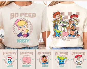 Benutzerdefinierte Retro Toy Story Shirt, Disney Toy Story Shirt, Disney Familien Reise Shirt, Buzz Lightjahre Shirt, Toy Story Charaktere Shirt