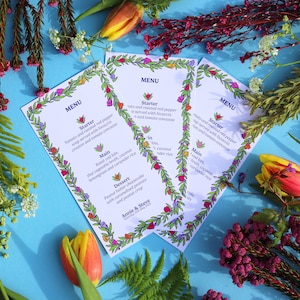 Menú de verano / Papelería exclusiva para bodas y eventos