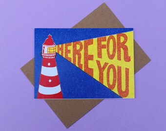 Lighthouse Thinking of You Card | Friendship Sympathy Card
