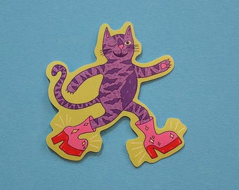 Puss in Boots Sticker: Sassy Cat Eco-Friendly Vinyl (7cm)