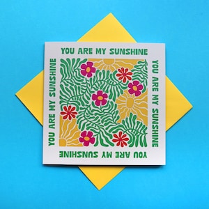 vous êtes ma carte de voeux carrée | motif floral unique de Zazzle.be Liste d'envies Vous avez des idées ? Anniversaire | Anniversaire | note d'amour | Amitié