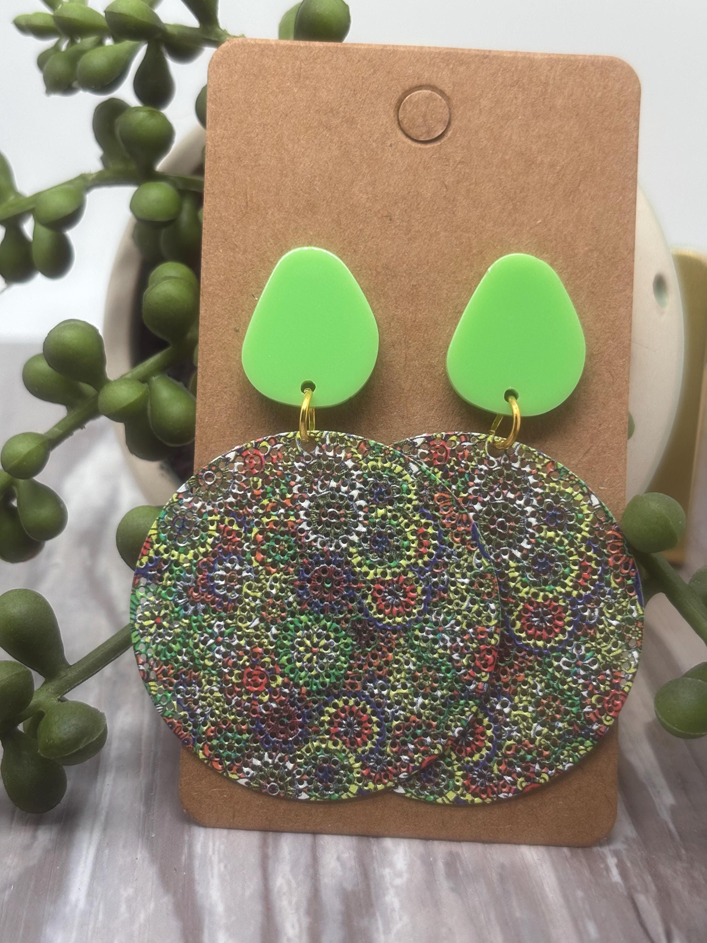 Boucles D'Oreilles Vintage Clip Tombantes – Vieil Or – Bijou Ancien 5238