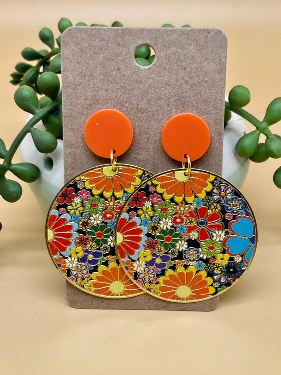Geometric Earrings Vintage Style Bronze Dangle Drop Earrings For geometric-earrings-vintage-style-bronze-dangle-drop-earrings-for