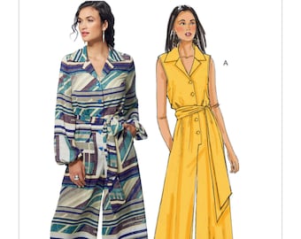 Misses'/Misses' Petite Jumpsuits Sewing Pattern, Sizes 14 -16 -18 -20 -22 Vogue V9245 Sewing Pattern, loose fitting Jumpsuit Pattern- UNCUT