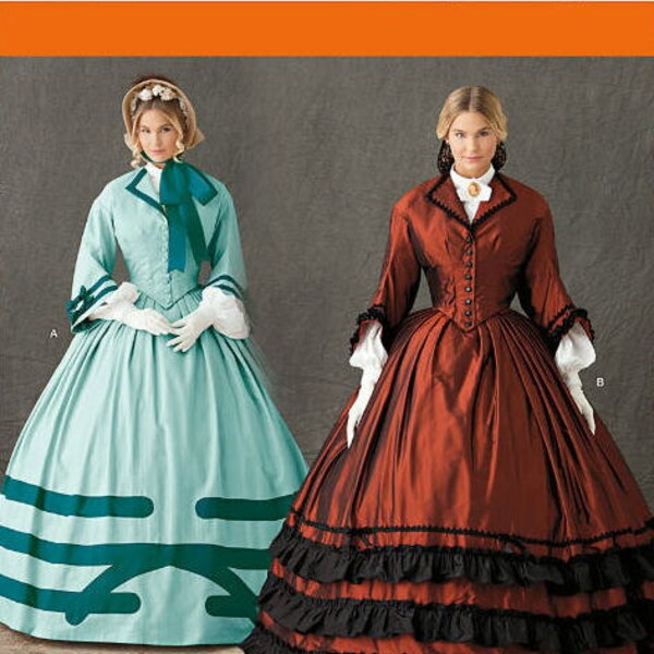 Simplicity 1818 Sewing Pattern, OOP Civil War Dress Costume -1860's- Misses Costumes -Sizes: 8 -10 -12 -14 FREE Shipping