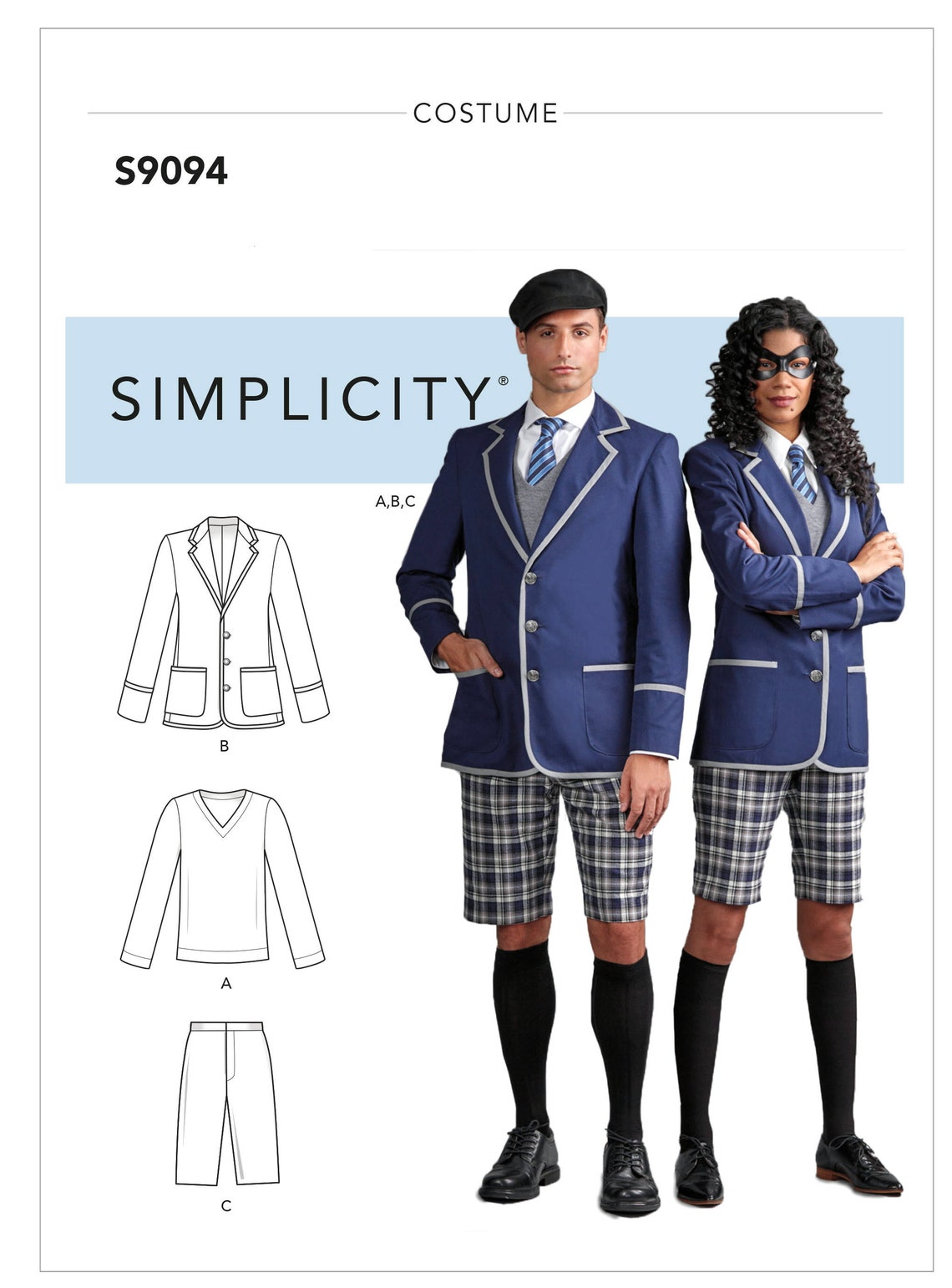 Simplicity 9094 Sewing Pattern Unisex School Uniform Costume Etsy