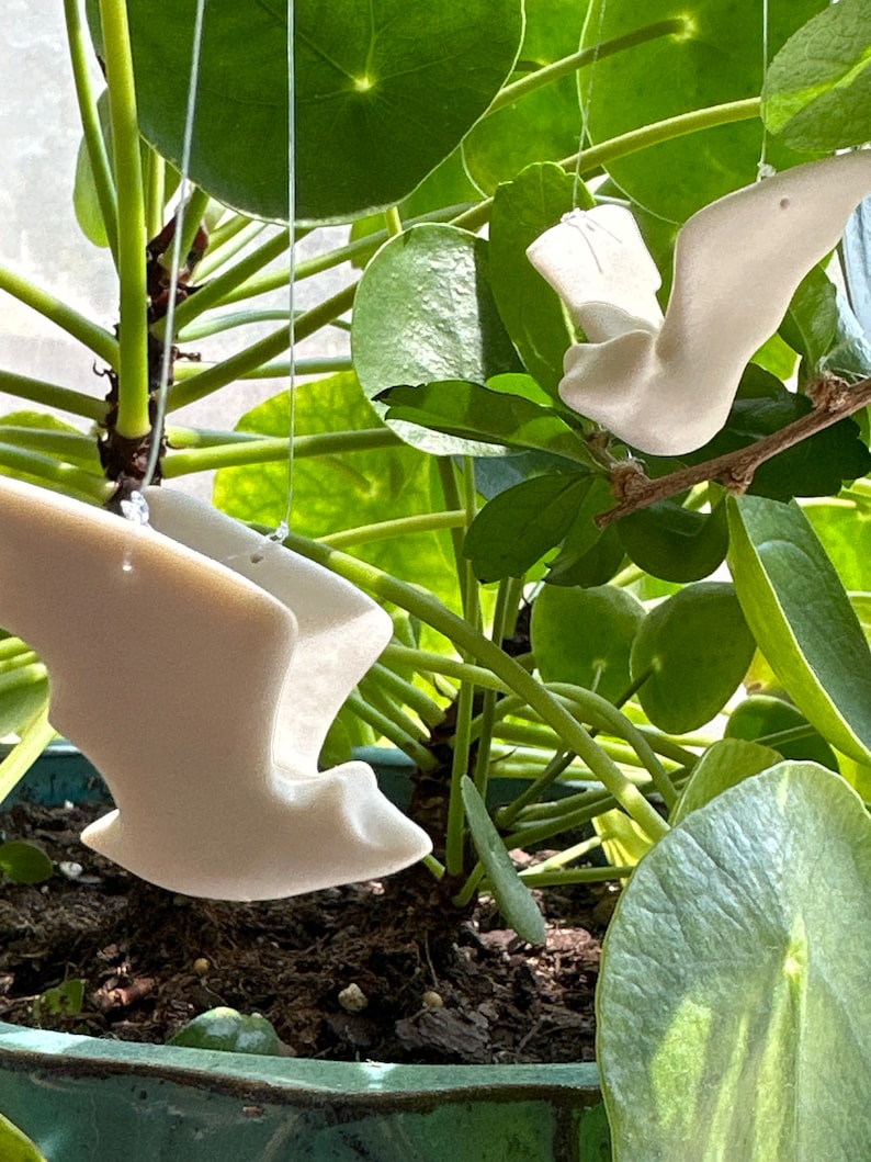 Flying Bat, Unglazed, Porcelain, Austin Texas Souvenir, ATX Batty