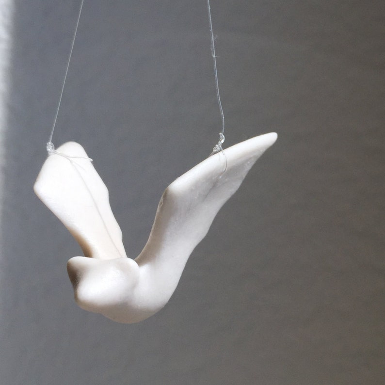 Flying Bat, Unglazed, Porcelain, Austin Texas Souvenir, ATX Batty