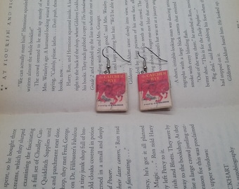 Catcher in the Rye Book Earrings / Gift for Her / Book Lover Gift / Book Jewelry / Classic Book Earrings / Librarian Gift / Book Earrings