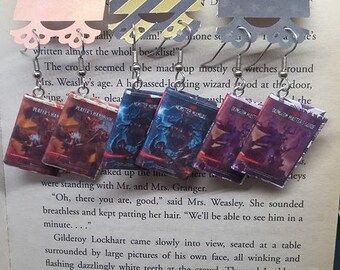 Dungeons and Dragons Book Earrings - DnD Book Jewelry - Handmade Book Earrings - Players Handbook - Monster Manual - Dungeon Masters Guide