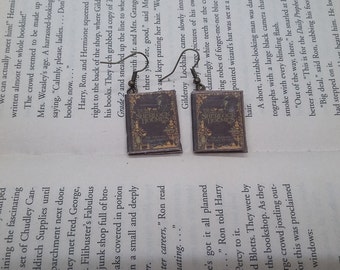 Sherlock Holmes Book Earrings / Gift for Her / Book Lover Gift / Book Jewelry / Book Earrings / Sherlock Earrings / Sherlock Holmes Earrings