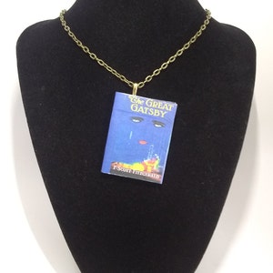 The Great Gatsby Book Pendant/Ornament- F. Scott Fitzgerald - The Great Gatsby Necklace - Novel Jewelry, Book Jewelry, The Great Gatsby Book