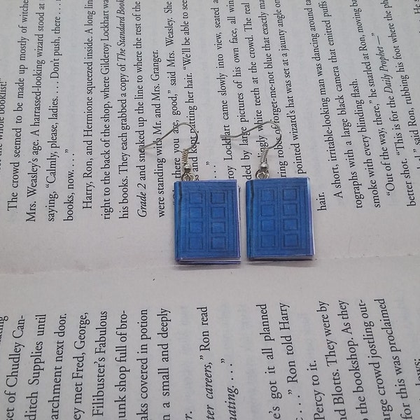 River Song's Journal Earrings / Gift for Her / Whovian Gift / Book Jewelry / Book Earrings / Doctor Who Earrings / River Song Earrings / DW