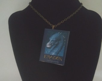 Eragon Book Pendant - Handmade Literary Jewelry