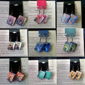 Book Earrings / Book Jewelry / Handmade Book Earrings / Book Jewelry / Handmade Book Earrings / Gift for Her / Fandom Earrings / Book Lover