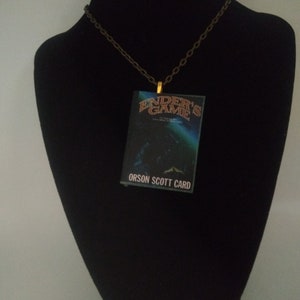 Ender&#39;s Game Book Pendant/Ornament-Book Pendant - Literary Gift - Ender&#39;s Game Necklace-Ender&#39;s Game Pendant-Science Fiction-Book Lover Gift