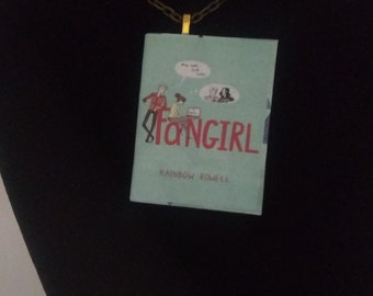 Fangirl Pendant/Ornament - Book Jewelry - Rainbow Rowell Book Jewelry - Handmade Book Necklace - Gift for Her - Gift for Teacher/Librarian