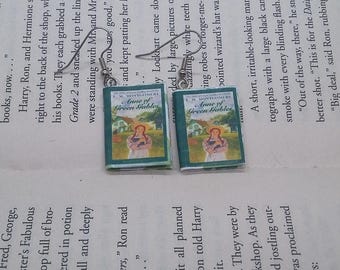 Anne of Green Gables örhängen - Handgjorda boksmycken - Handgjorda boksmycken - Miniboksmycken - Anne Shirley miniboksmycken