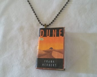 Dune Book Pendant/Ornament - Dune Book Jewelry - Sci Fi Book Jewelry - Mini Dune Book Ornament - Dune Book Jewelry -Dune Boon Ornament -Dune