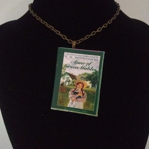 Anne of Green Gables Pendant/Ornament- Handmade Book Jewelry - Handmade Book Ornament - Mini Book Jewelry - Anne Shirley Mini Book Necklace