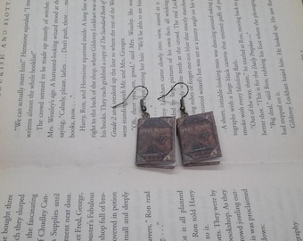 Spell Book Earrings - Handmade Literary Earrings