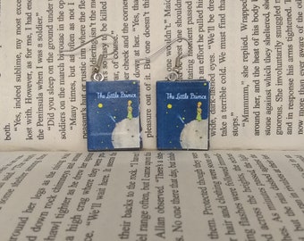 The Little Prince Book Earrings /  Le Petit Prince Book Earrings / Book Jewelry /Jewelry / Handmade Book Earrings / Gift for Her