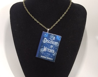 Book Pendant/Ornament-A Discovery of Witches-Deborah Harkness-A Discovery of Witches Necklace - Literary Gift-Book Lover Gift - Book Jewelry