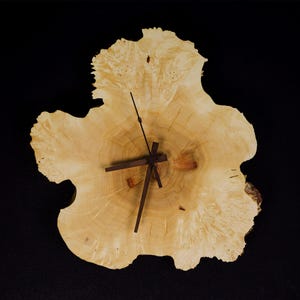 One of a kind Burl Maple Wooden Wall Clock. Rustic Wall Clock. Unique Gift. Home Gift. Housewarming Gift.
