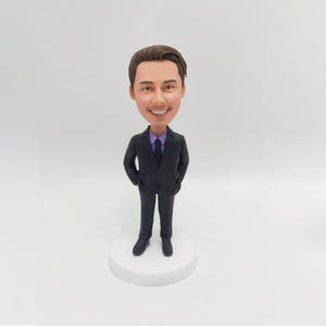 Customized personalized bobbleheads for bosses, figurines of men in business attire, customized Boss's Day gifts, cool Christmas gifts