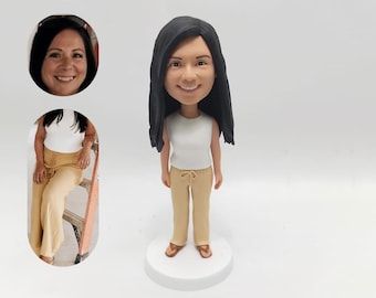Custom bobbleheads for women,your own personalized movable doll, the most romantic keepsake gift for her, customized surprise Christmas gift