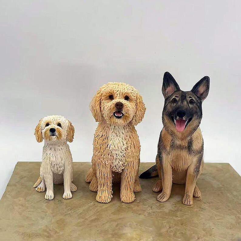 Handmade Polymer Clay Pet Cake Topper: Custom Dog Wedding Sculpture - Etsy