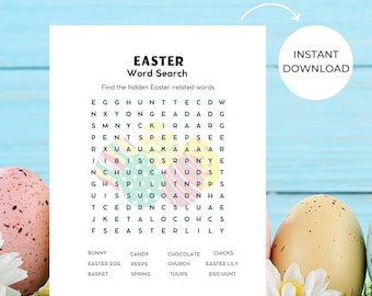 Spaß druckbare Ostern Wortsuchspiel | Ostern Wortsuchspiel für Kinder