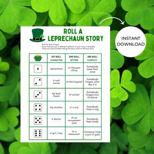 St. Patrick&#39;s Day Roll-a-Dice Story Game for Kids | Fun Family Activity | Creative Storytelling Game