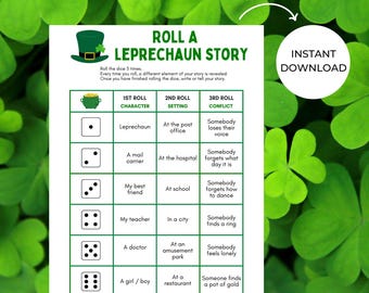 St. Patrick's Day Roll-a-Dice Story Game for Kids | Fun Family Activity | Creative Storytelling Game