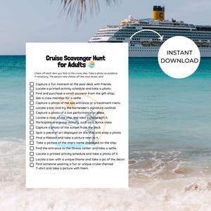 Cruise Ship Scavenger Hunt for Adults | Bachelorette Cruise | Group Birthday Cruises