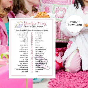 Slumber Party This or That Game | Slumber Party Games | Tween Birthday Games | Sleepover Game