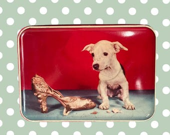 1950s Bensons Cheeky Puppy Confectionery Tin