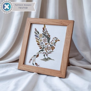 クロスステッチパターン PDF 鳥 花 保育園 花柄 ダウンロード可能なチャート 刺繍