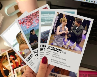 70 PCS Set of RomCom 2000s Movies Print Aesthetic Personalized Mini Posters Pack | Create Your Own Print Pack Minimalist Poster Pack